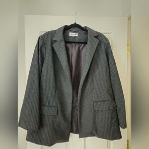 Calvin Klein Charcoal Pinstripe Jacket